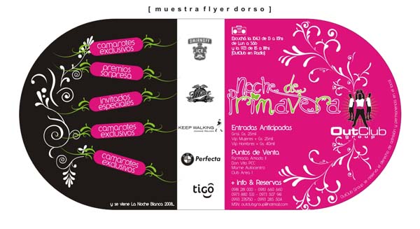 flyer la noche de primavera